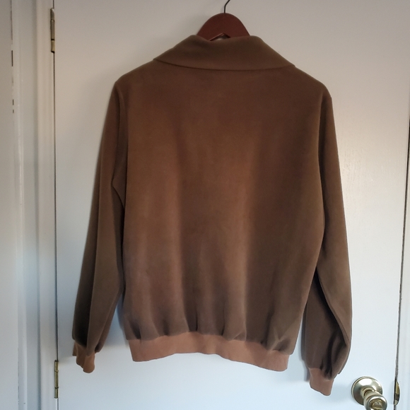 Vintage Lee Velour Sweater M Brown - Picture 5 of 9